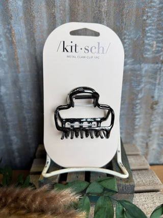 Kitsch Gun Metal Claw Clip