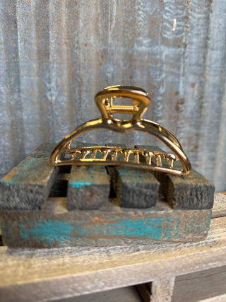 Kitsch Gold Metal Claw Clip