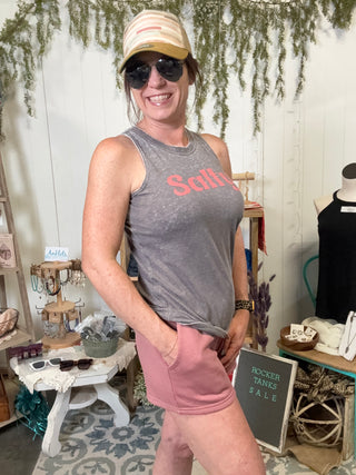 Dusty Rose Weekend Shorts