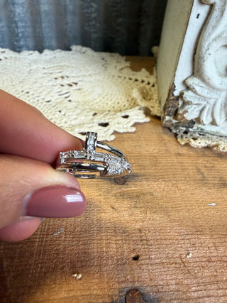 SIlver Pave Ring