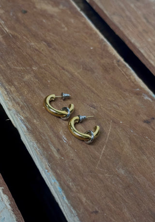Mixed Metal Hoops