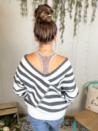 Lived-in Striped Sweater