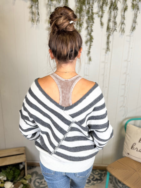 Lived-in Striped Sweater
