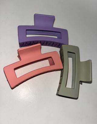 Matte Claw Hair Clip-Accessories-Pastel pink-It&#x27;s Personal Boutique LLC