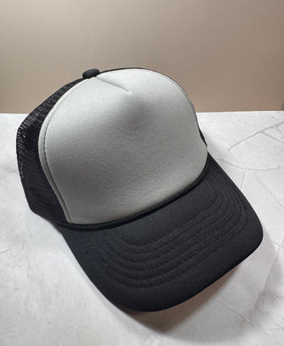 Trucker Hats (custom)-Hats-Grey black grey-It&#x27;s Personal Boutique LLC