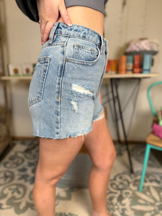 Hidden Mom Shorts-Bottoms-It&#x27;s Personal Boutique LLC