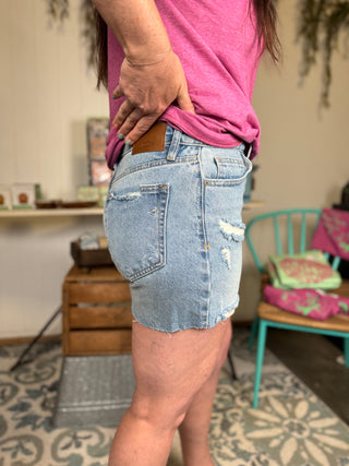 Hidden Mom Shorts-Bottoms-It&#x27;s Personal Boutique LLC