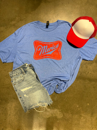 Merica tee-Graphic tee-It&#x27;s Personal Boutique LLC