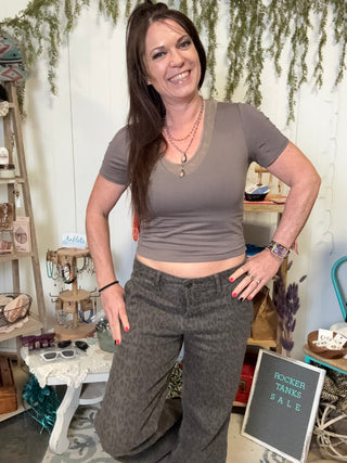 V-Neck Crop Top