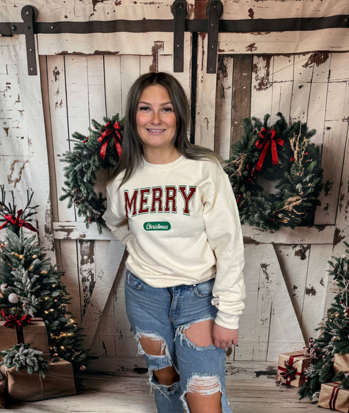 Merry Christmas Crewneck Sweatshirt