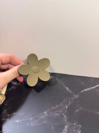 Flower claw clips-Accessories-Small brown-It&#x27;s Personal Boutique LLC