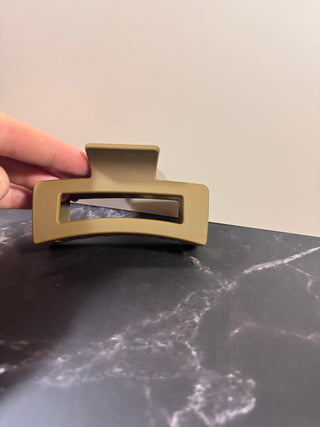 Matte Claw Hair Clip-Accessories-Light brown-It&#x27;s Personal Boutique LLC