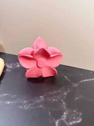 Flower claw clips-Accessories-True pink-It&#x27;s Personal Boutique LLC