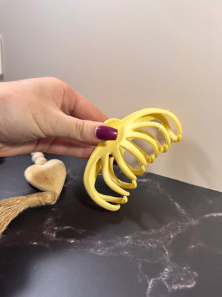 Spring pastel claw clips-Accessories-Yellow-It&#x27;s Personal Boutique LLC