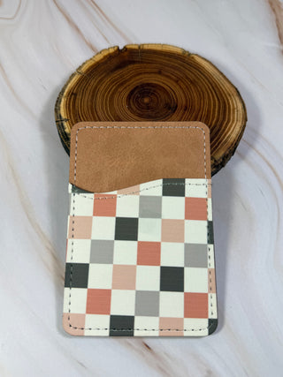 Card Holders-All the Things-Vintage checkered-It&#x27;s Personal Boutique LLC