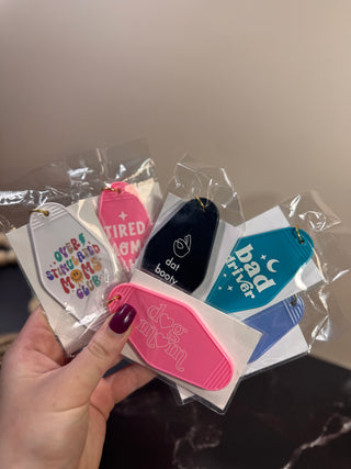 Vintage Hotel keychains-Accessories-It&#x27;s Personal Boutique LLC