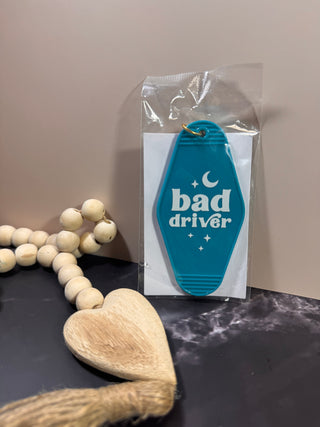 Vintage Hotel keychains-Accessories-bad driver-It&#x27;s Personal Boutique LLC