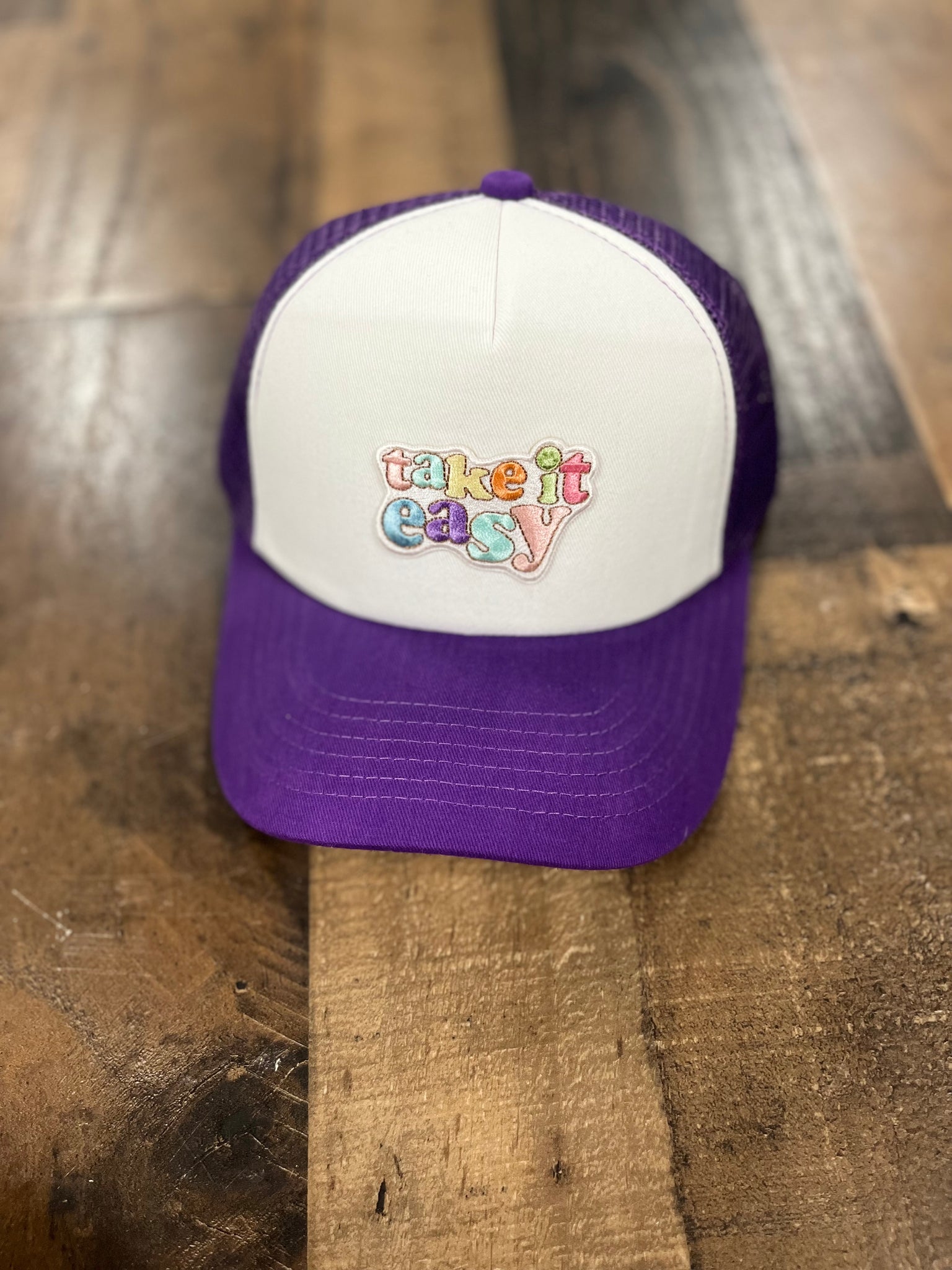 Take It Easy patch trucker hat