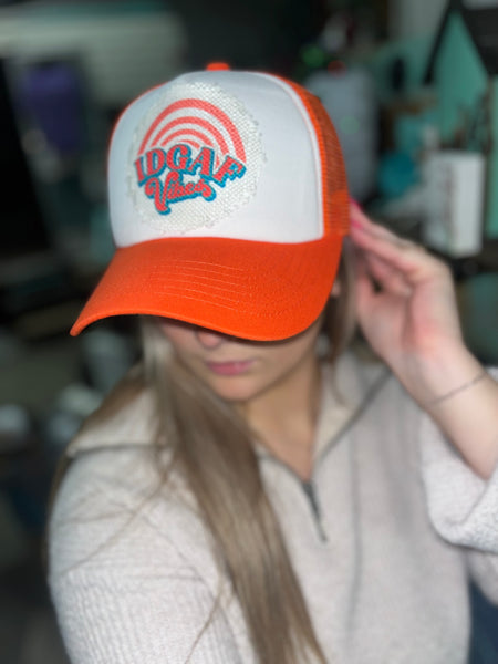 IDGAF patch trucker hat