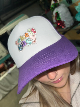 Take It Easy patch trucker hat-Hats-It&#x27;s Personal Boutique LLC