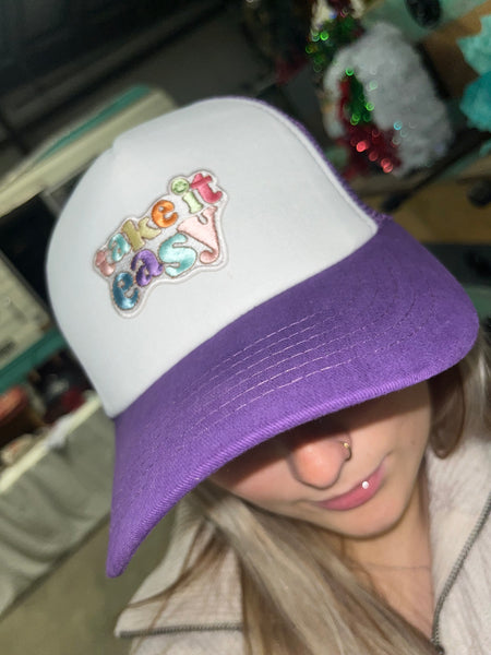 Take It Easy patch trucker hat