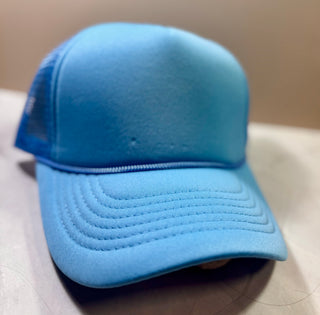 Trucker Hats (custom)-Hats-Solid baby blue-It&#x27;s Personal Boutique LLC
