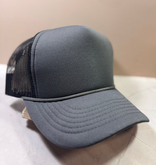 Trucker Hats (custom)-Hats-Lt grey/black-It&#x27;s Personal Boutique LLC