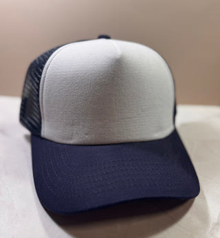 Trucker Hats (custom)-Hats-Navy-It&#x27;s Personal Boutique LLC