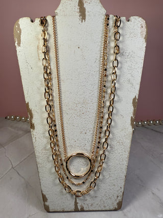 Necklaces $20-Jewlery-Layered gold statement-It&#x27;s Personal Boutique LLC