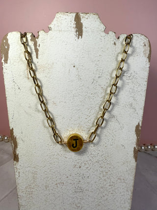 Golden Initial Necklaces-Jewelry-J-It&#x27;s Personal Boutique LLC