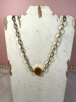 Golden Initial Necklaces-Jewelry-M-It&#x27;s Personal Boutique LLC