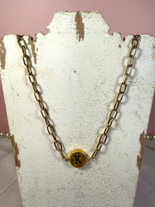 Golden Initial Necklaces-Jewelry-K-It&#x27;s Personal Boutique LLC