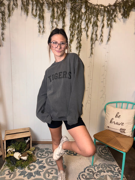 Tigers Puff Crewneck