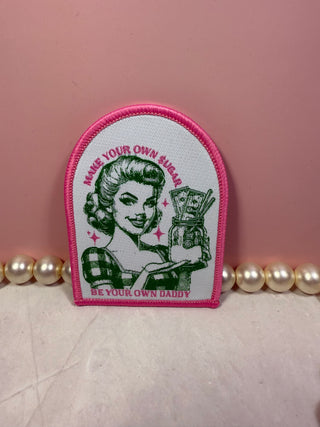 Embroidered snarky patches-Patches-Make your own sugar-It&#x27;s Personal Boutique LLC