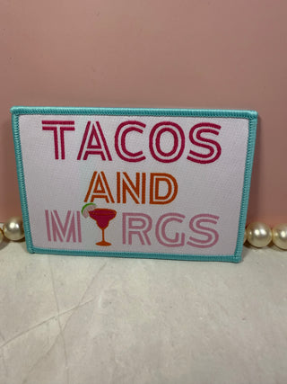 Embroidered snarky patches-Patches-Tacos & Margs-It&#x27;s Personal Boutique LLC