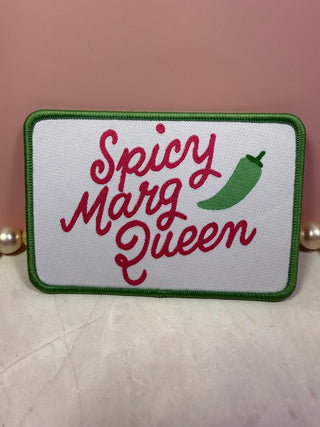 Embroidered snarky patches-Patches-Spicy marg queen-It&#x27;s Personal Boutique LLC