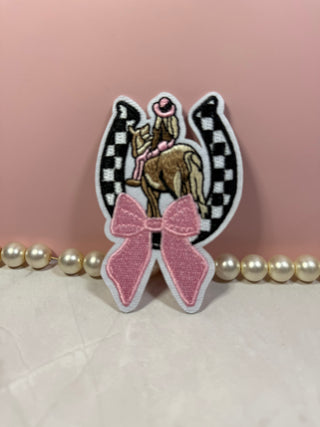 Western patches-Patches-horseshoe bow-It&#x27;s Personal Boutique LLC