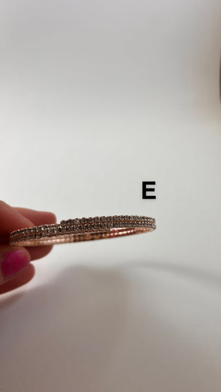 Bracelets $16-Jewelry-Rose gold rhinestone band-It&#x27;s Personal Boutique LLC