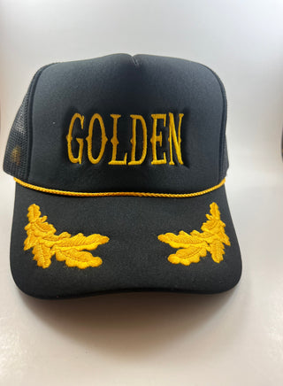 “Golden” Trucker Hat-Hats-It&#x27;s Personal Boutique LLC