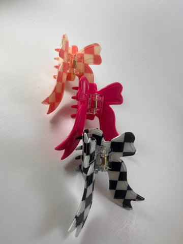 Ribbon Bow Claw Hair Clip