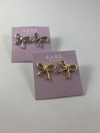 Bow Stud Earrings-Jewelry-It&#x27;s Personal Boutique LLC