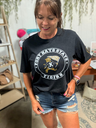 FHSU Vintage Tigers Tee (Bella Canvas)-FHSU-New Style-Large-It&#x27;s Personal Boutique LLC