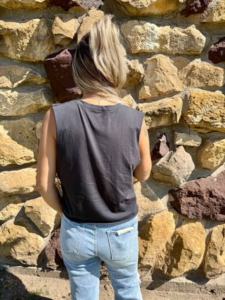 Cassette Tape Graphic Muscle Tank-Tanks-It&#x27;s Personal Boutique LLC