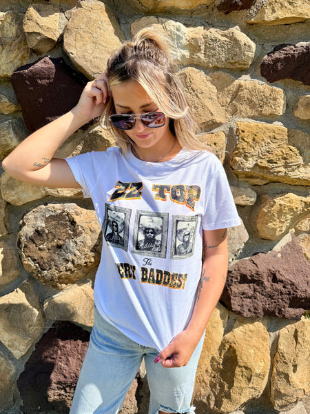 ZZ Top Baddest Graphic Tee-Graphic tee-It&#x27;s Personal Boutique LLC