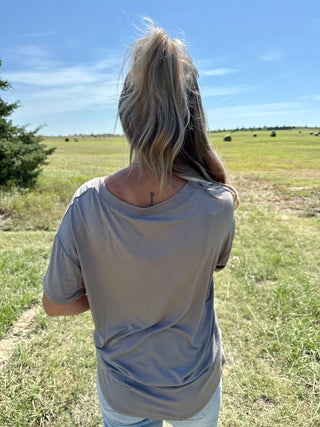 V-Neck soft touched tee-Short sleeve-It&#x27;s Personal Boutique LLC