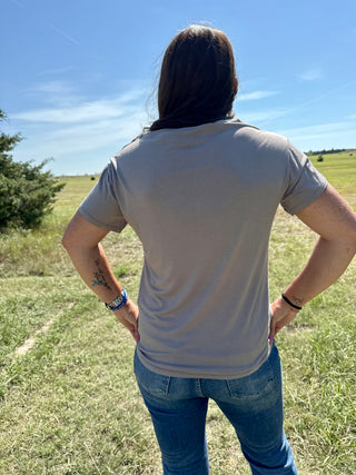 V-Neck soft touched tee-Short sleeve-It&#x27;s Personal Boutique LLC