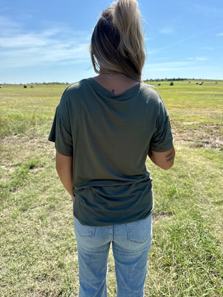 V-Neck soft touched tee-Short sleeve-It&#x27;s Personal Boutique LLC