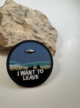 Space patches-Hats-I want to leave (blue)-It&#x27;s Personal Boutique LLC