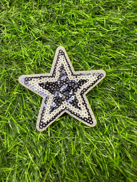 Assorted star Patches-Patches-Navy/silver star-It&#x27;s Personal Boutique LLC