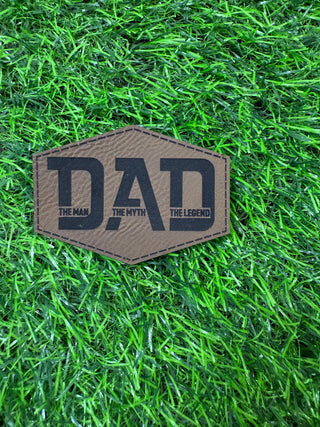 DAD Leather Patch-Hats-Dk Brown-It&#x27;s Personal Boutique LLC